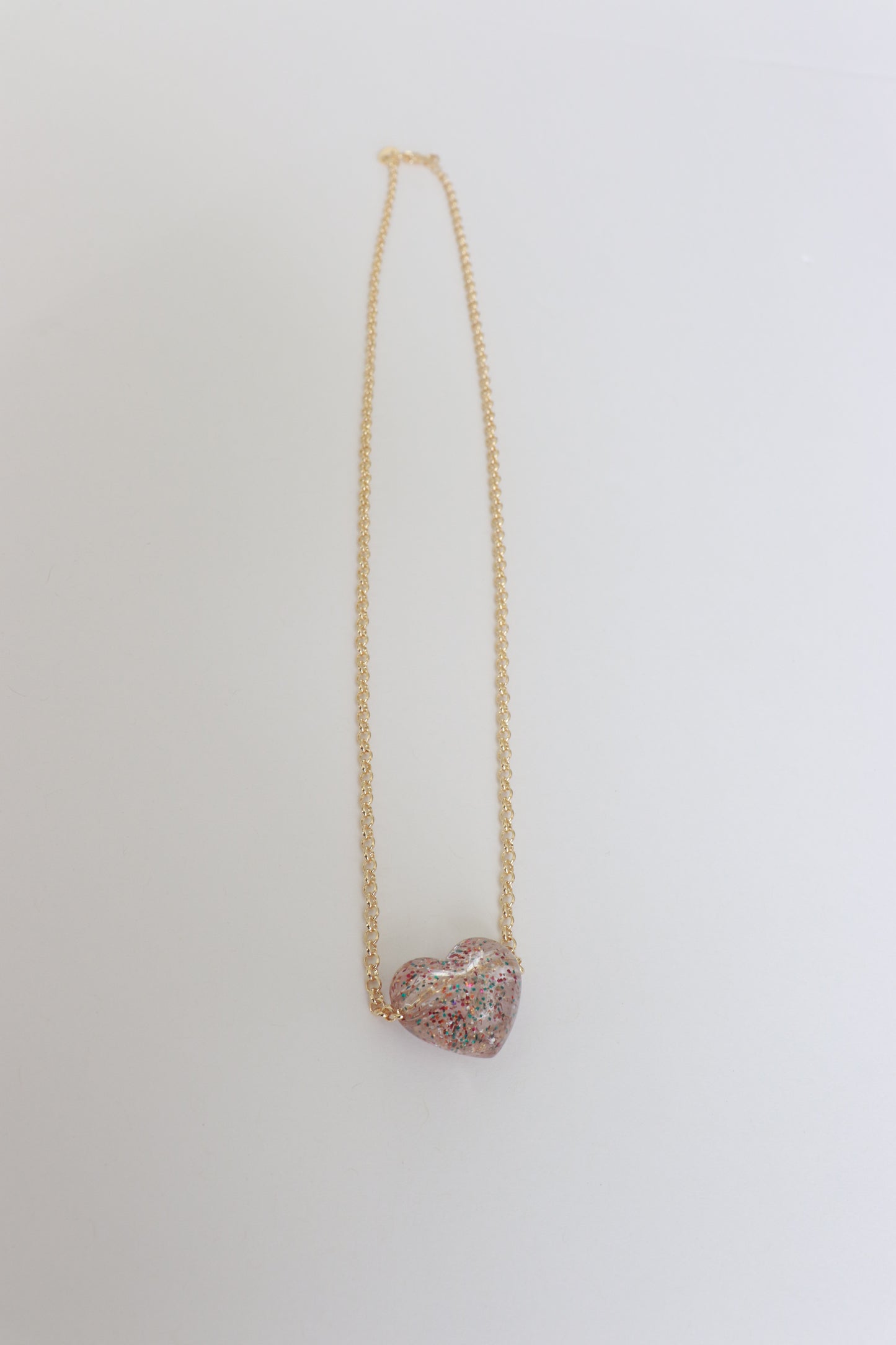 Multi Resin Heart Necklace