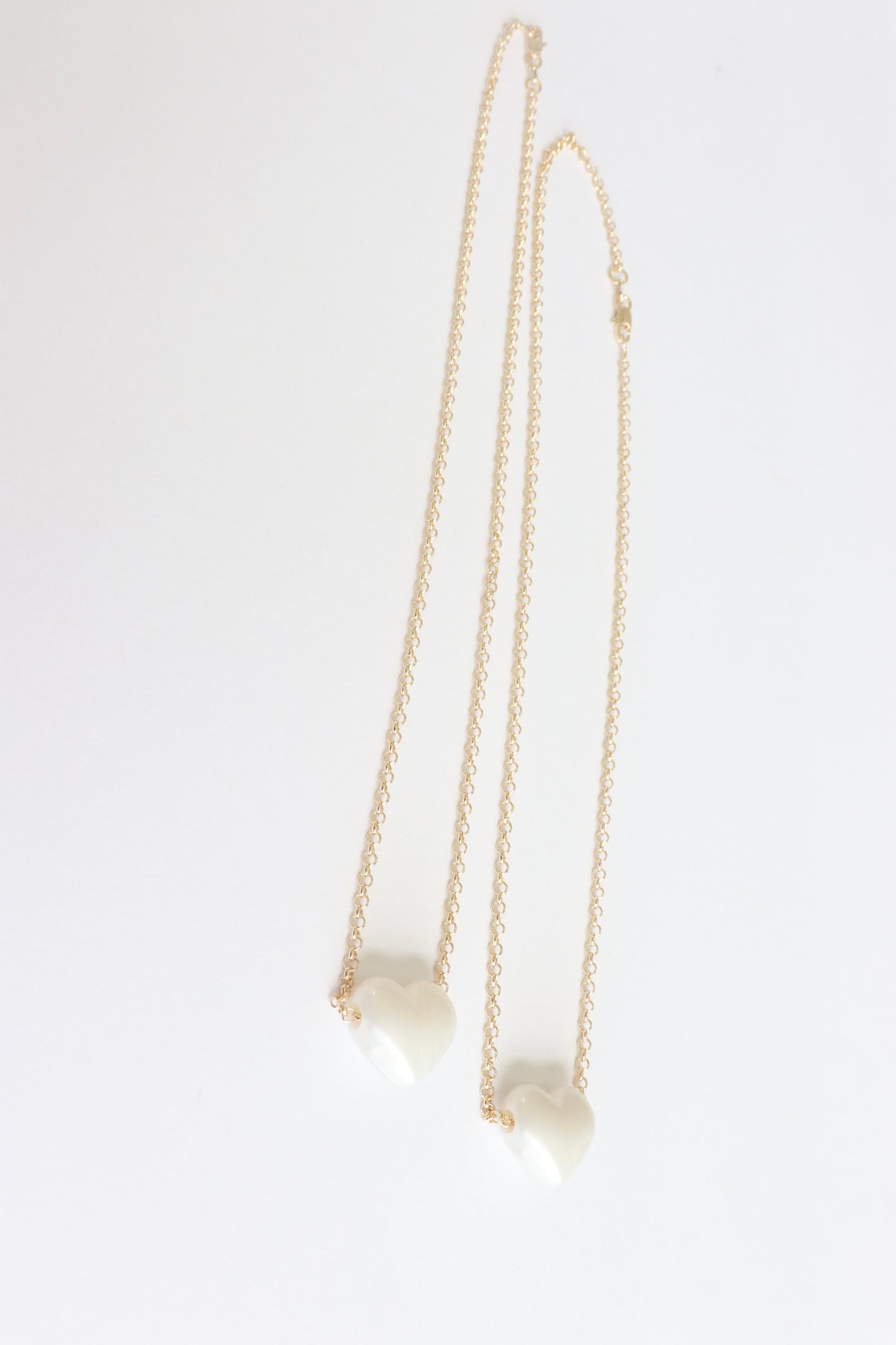 Pearl Resin Heart Necklace