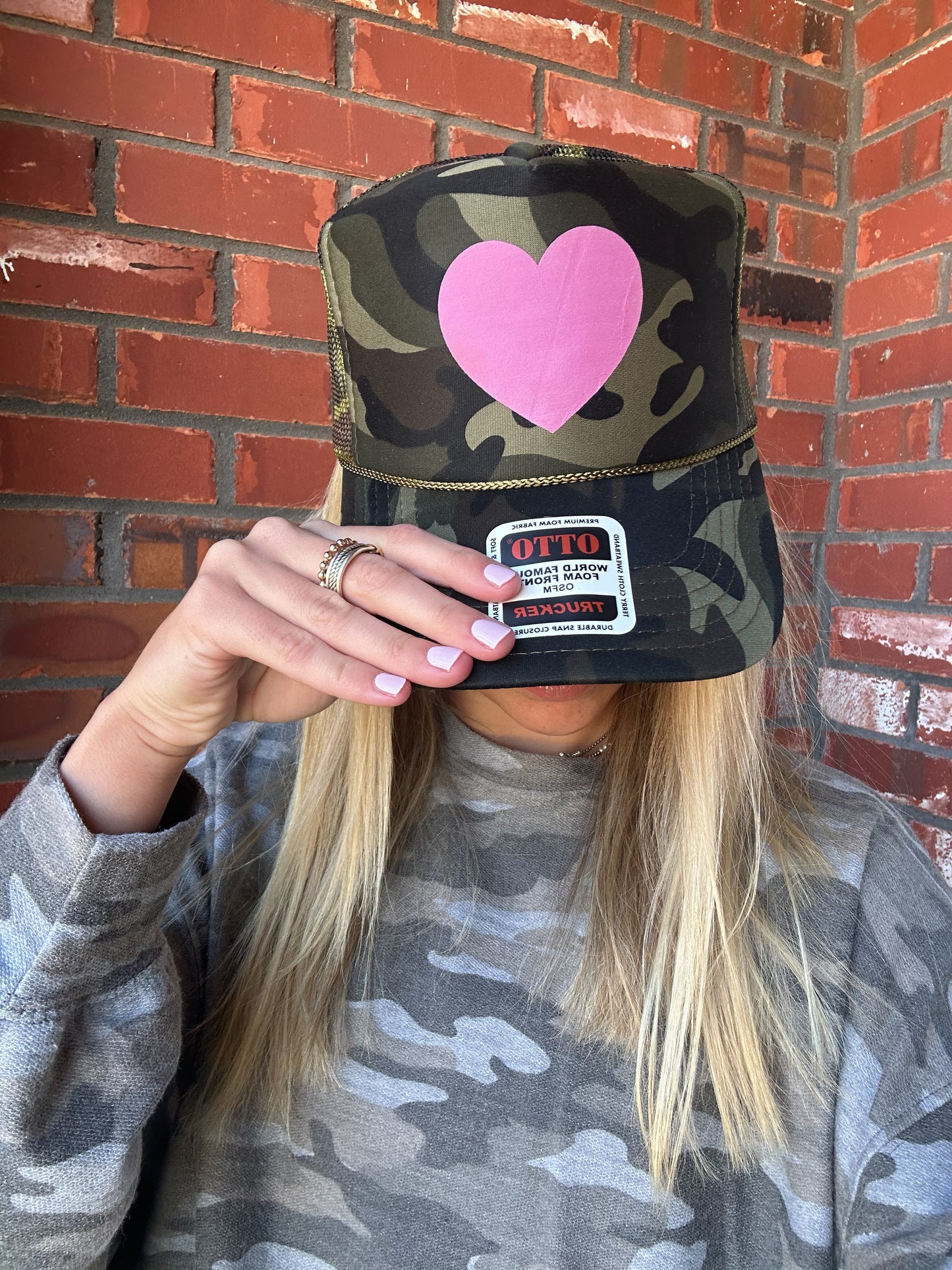 Camo Heart Trucker