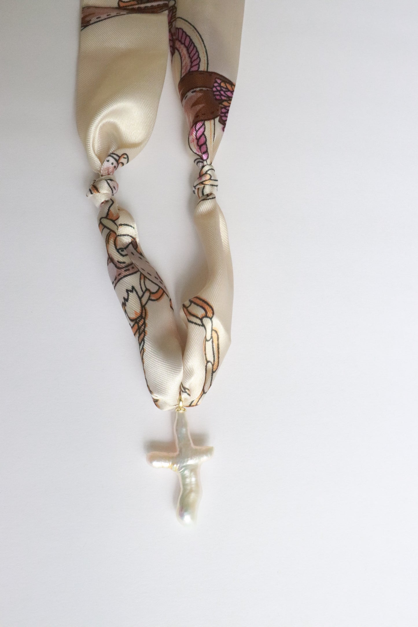 Pearl Cross Necklace