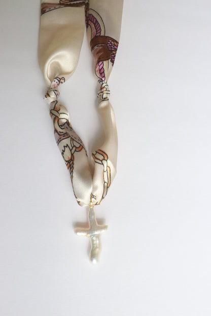Pearl Cross Necklace