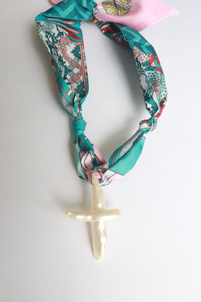 Pearl Cross Necklace