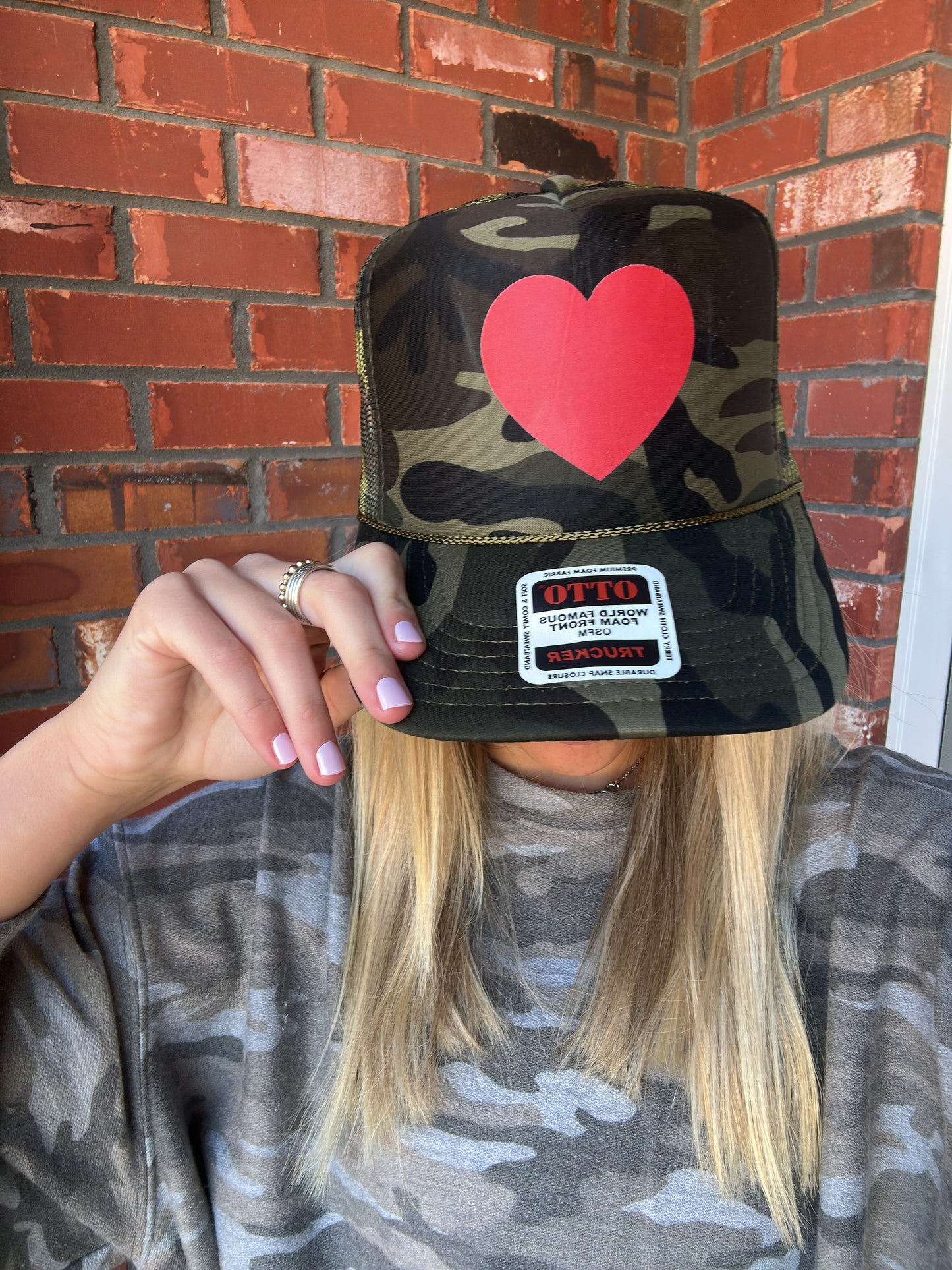 Camo Heart Trucker