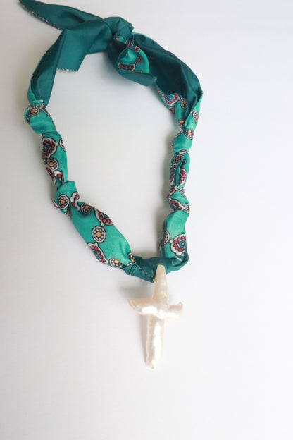 Pearl Cross Necklace