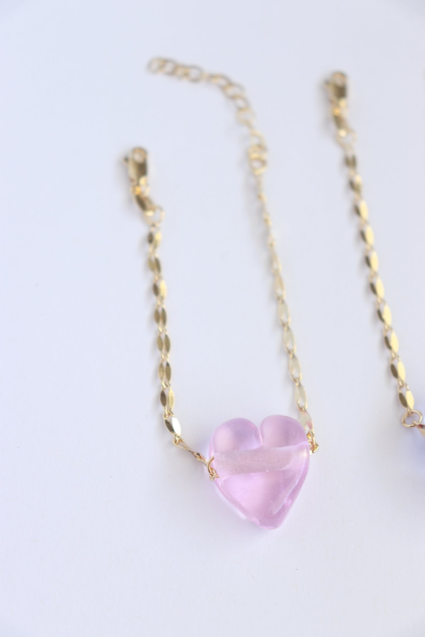 Glass Heart Bracelet