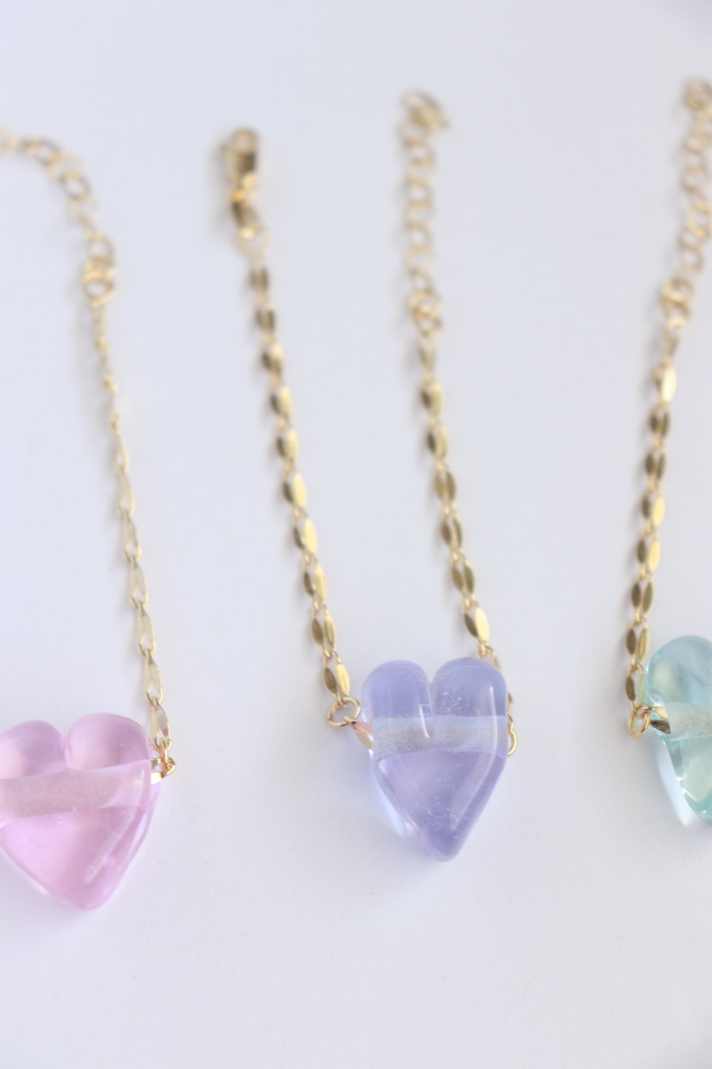 Glass Heart Bracelet